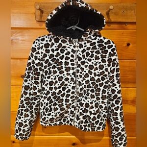 Leopard Print Jacket Girls Size Large